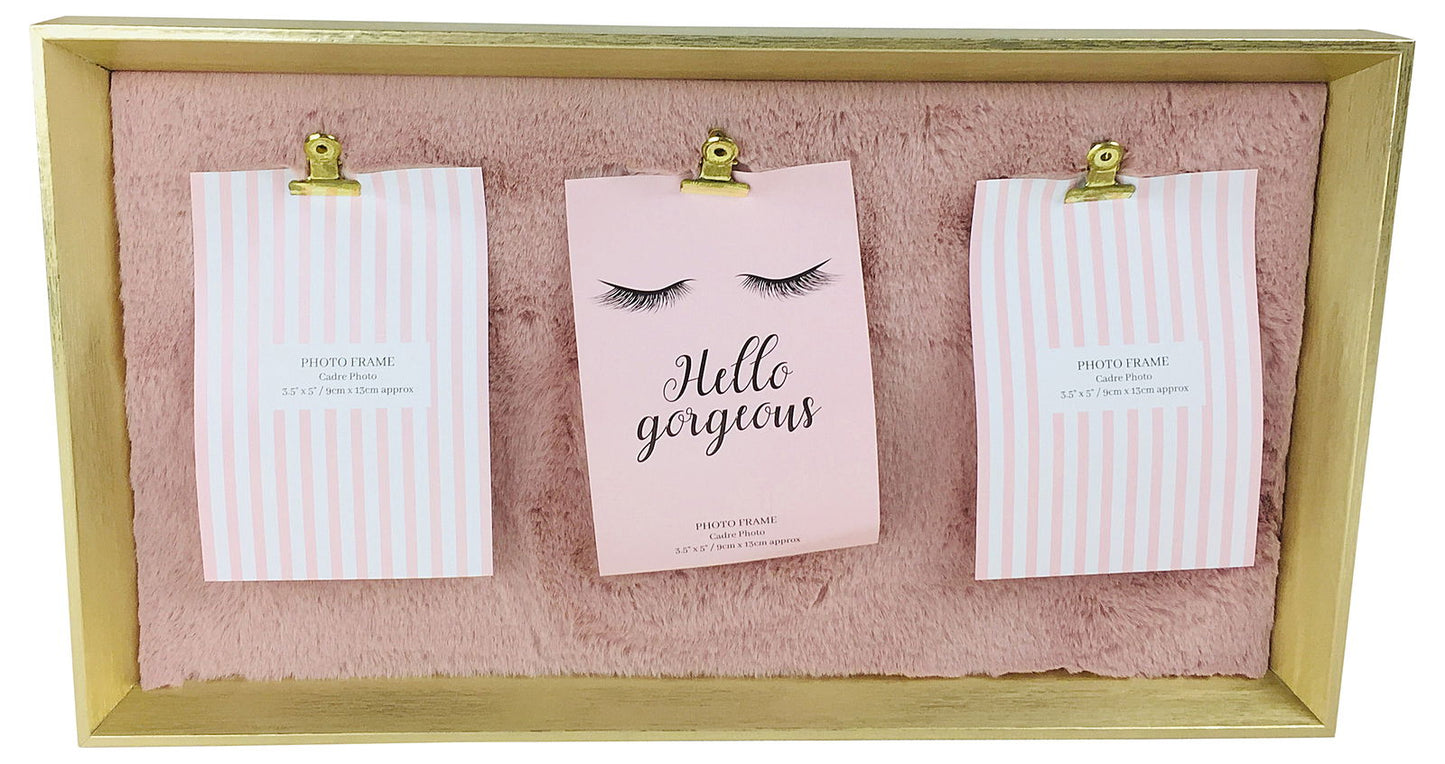 multi-clip-photos-on-faux-fur-frameat Willow and Wine!