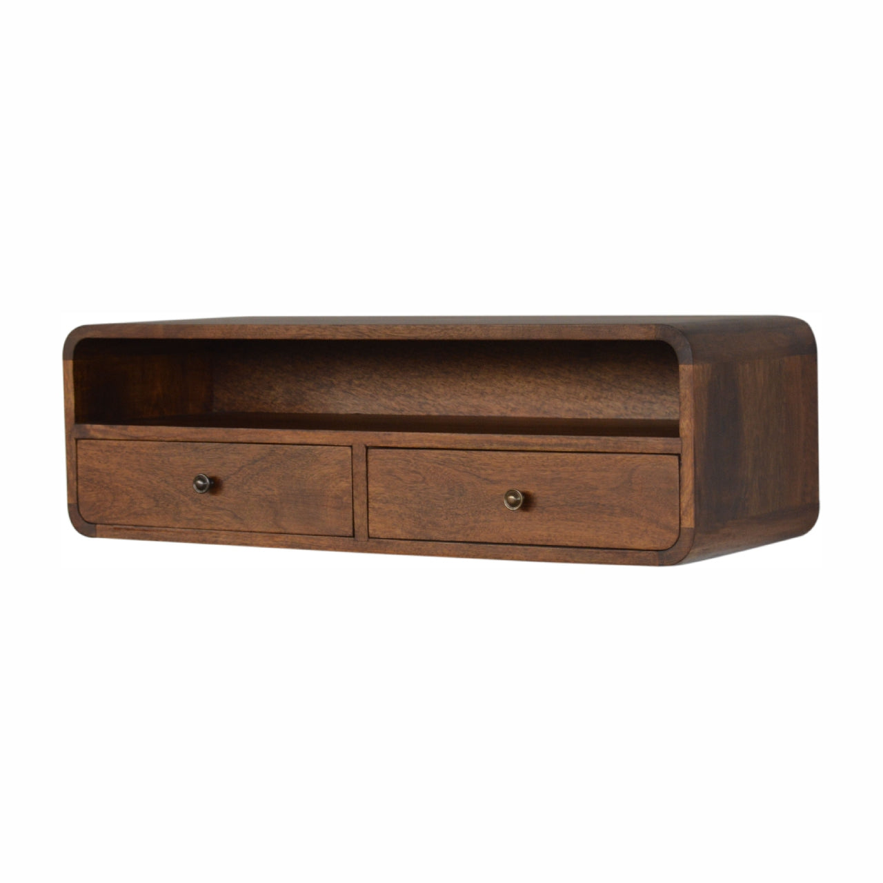 Floating Chestnut Open Console