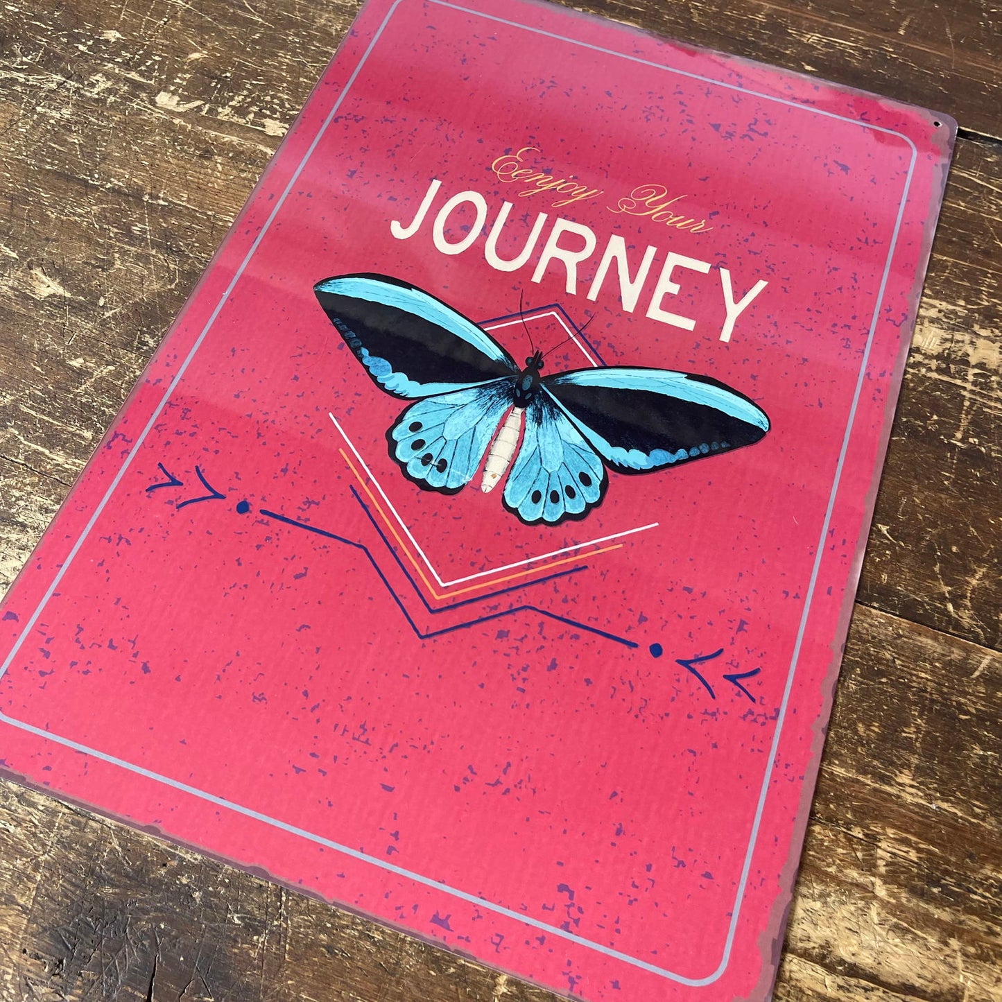 vintage-metal-sign-enjoy-your-journey-butterfly-designat Willow and Wine!