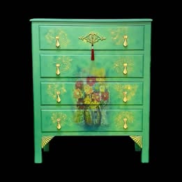Mid Century Chest Drawers Expertly Upcycled by Sam