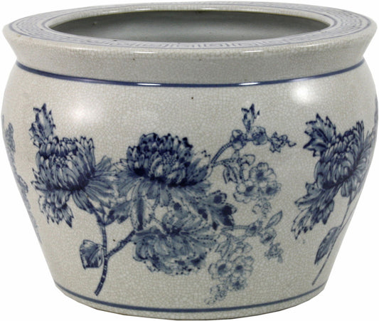 ceramic-planter-vintage-blue-white-magnolia-designat Willow and Wine!