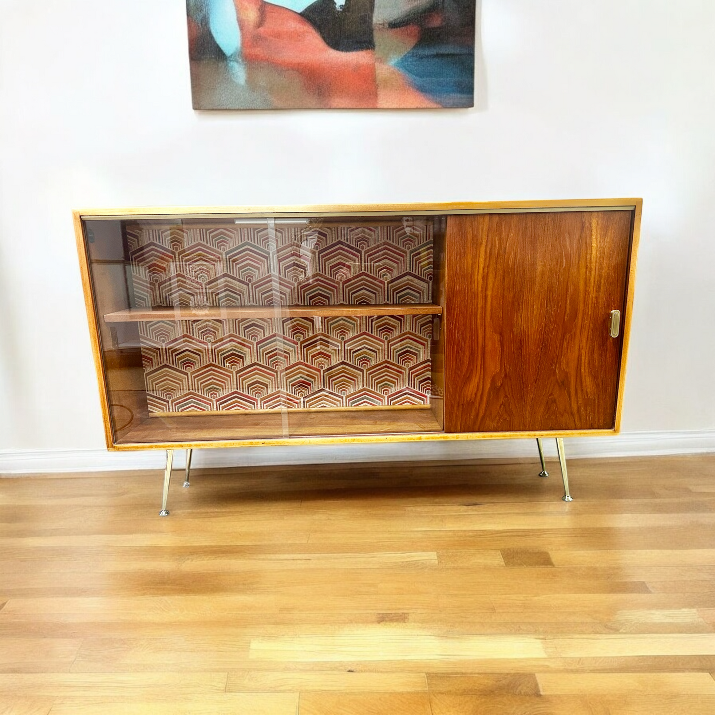 Mid Century Modern Display Cabinet/Bookcase