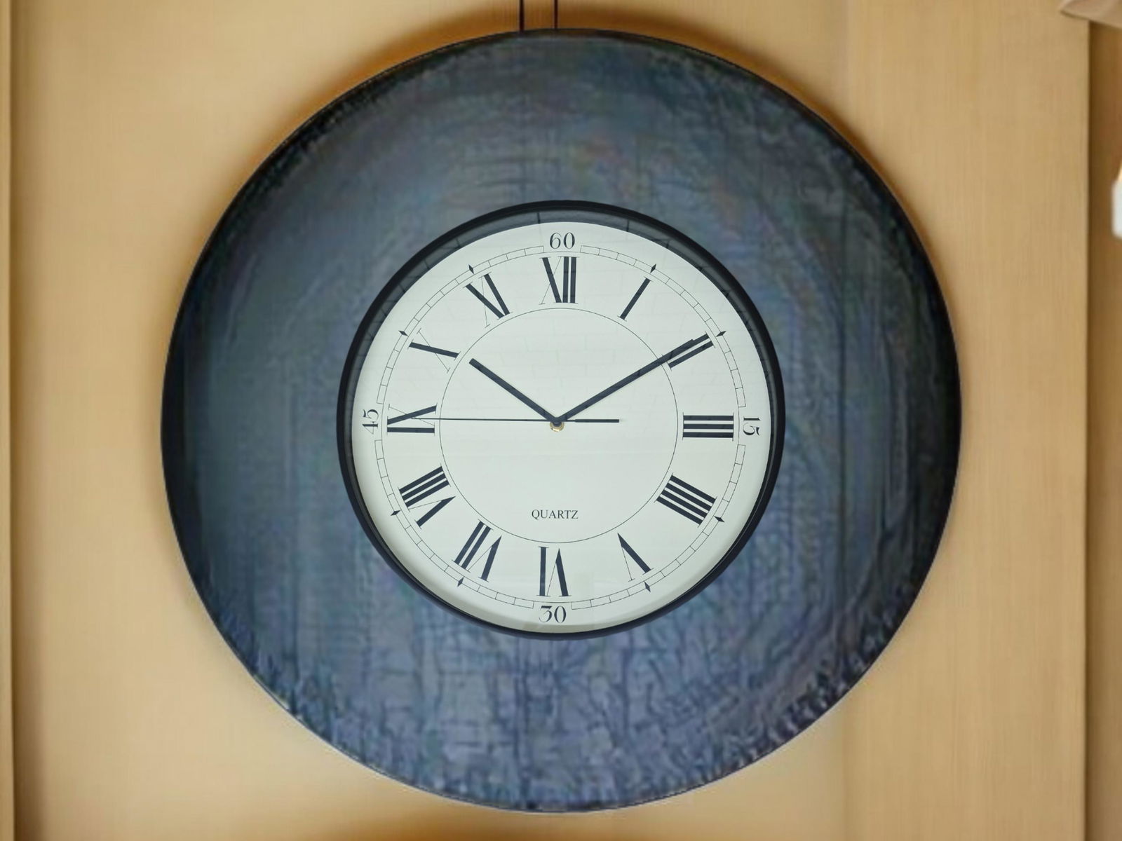 white-cream-black-wall-clock-40cmat Willow and Wine!