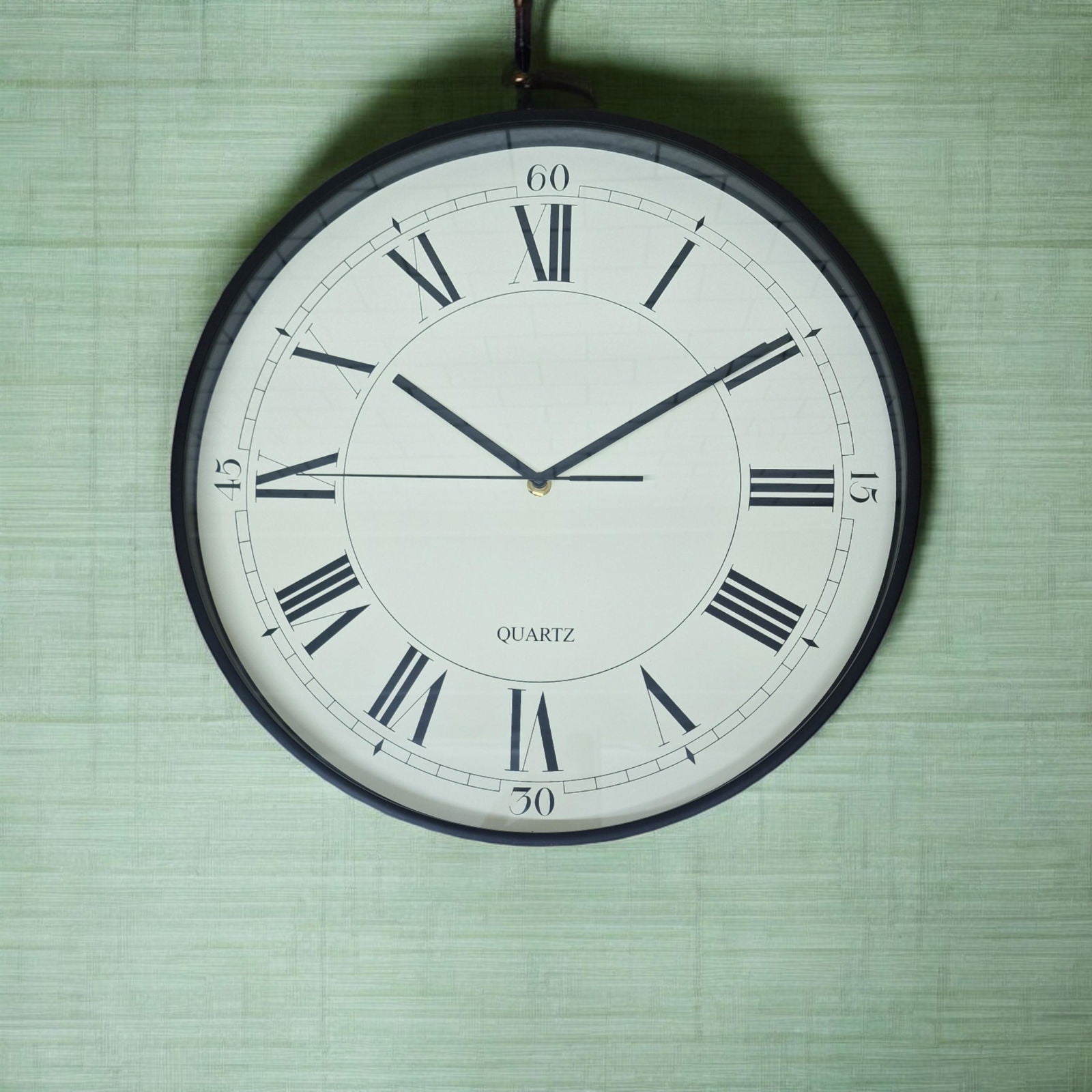 white-cream-black-wall-clock-40cmat Willow and Wine!